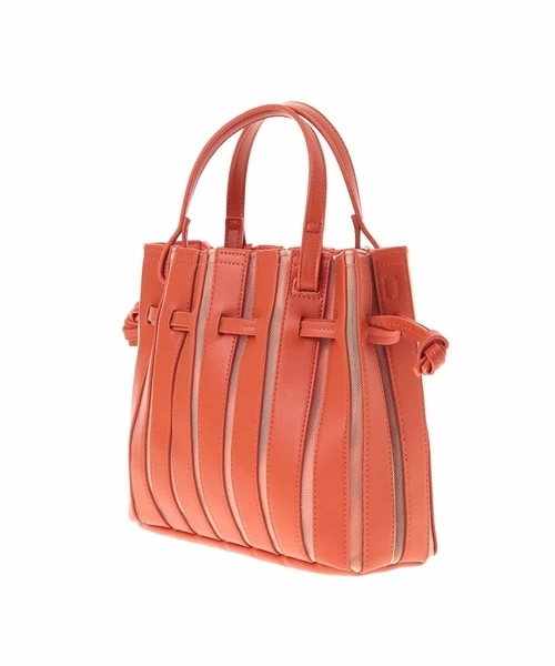 MK MICHEL KLEIN（エムケーミッシェルクラン）の「【2WAY】メッシュプリーツミニバッグ（トートバッグ・レディース・ネイビー/シルバー/オレンジ・00）」の6枚目の写真