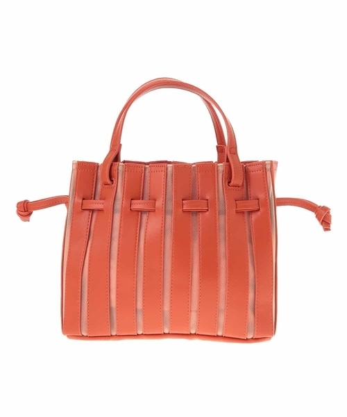 MK MICHEL KLEIN（エムケーミッシェルクラン）の「【2WAY】メッシュプリーツミニバッグ（トートバッグ・レディース・ネイビー/シルバー/オレンジ・00）」の7枚目の写真