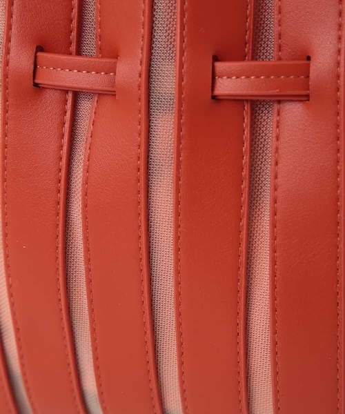 MK MICHEL KLEIN（エムケーミッシェルクラン）の「【2WAY】メッシュプリーツミニバッグ（トートバッグ・レディース・ネイビー/シルバー/オレンジ・00）」の12枚目の写真