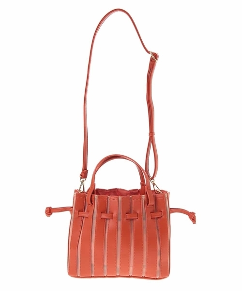 MK MICHEL KLEIN（エムケーミッシェルクラン）の「【2WAY】メッシュプリーツミニバッグ（トートバッグ・レディース・ネイビー/シルバー/オレンジ・00）」の13枚目の写真
