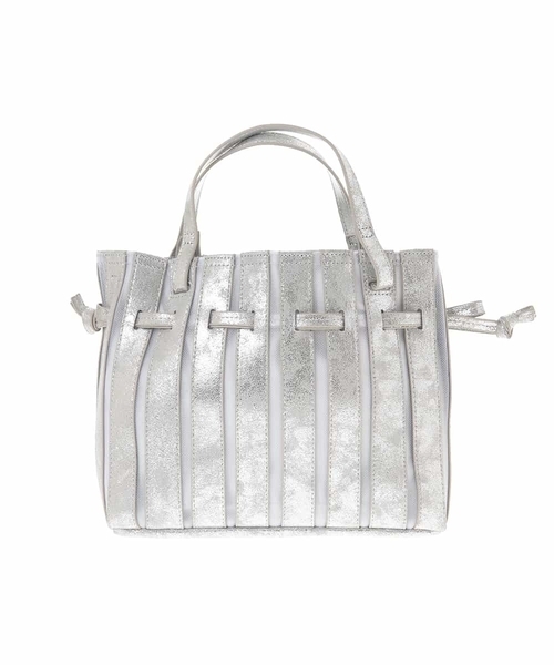 MK MICHEL KLEIN（エムケーミッシェルクラン）の「【2WAY】メッシュプリーツミニバッグ（トートバッグ・レディース・ネイビー/シルバー/オレンジ・00）」の21枚目の写真