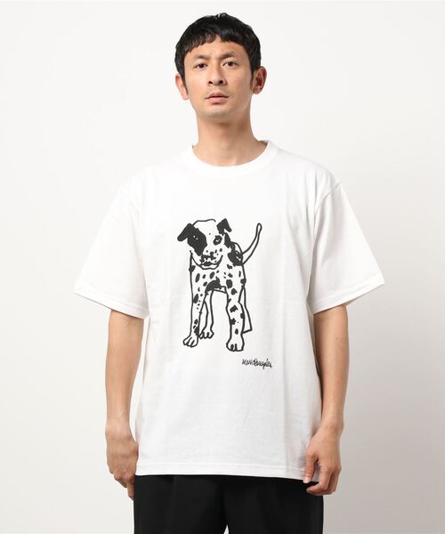 KRIFF MAYER（クリフメイヤー）の「マークゴンザレスTEE(dog)（Tシャツ/カットソー・メンズ・オフホワイト/グリーン/チャコール・X-LARGE/LARGE/MEDIUM）」の2枚目の写真