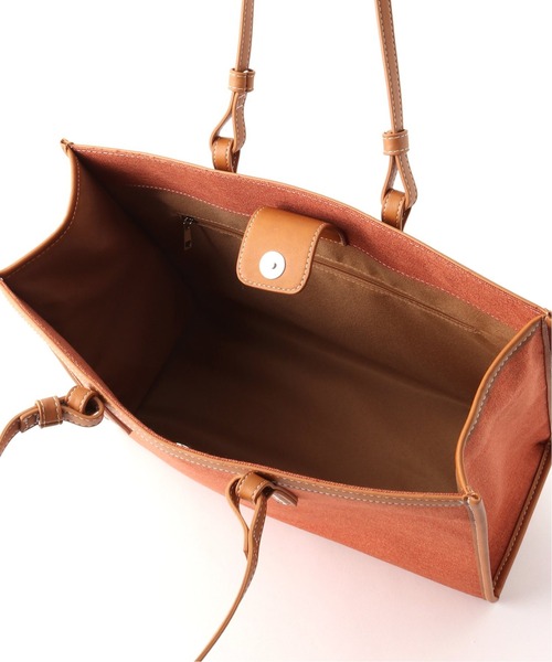 Simplicite（サンプリシテ）の「マテリアル ビッグトートバッグ（トートバッグ・レディース・ブラウン/オレンジ・FREE）」の14枚目の写真