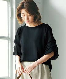 シフォンスリーブカットソー