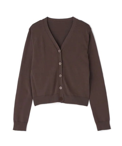 N.（N. Natural Beauty Basic）（エヌエヌナチュラルビューティーベーシック）の「◆ハイツイストコットンレーヨンＶカーディガン（カーディガン/ボレロ・レディース・アッシュブラウン/クリーム/ブルー/ネイビー/オレンジ・MEDIUM）」の17枚目の写真