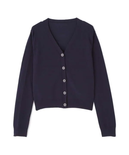 N.（N. Natural Beauty Basic）（エヌエヌナチュラルビューティーベーシック）の「◆ハイツイストコットンレーヨンＶカーディガン（カーディガン/ボレロ・レディース・アッシュブラウン/クリーム/ブルー/ネイビー/オレンジ・MEDIUM）」の21枚目の写真