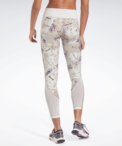 新品Reebokリーボック Lux ボールド タイツ Ｌ　レギンス　8459円 ラックス ボールド タイツ / Lux Bold Tight - AOP （ブラック