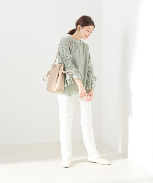SLOBE IENA（スローブイエナ）の「アイレットレースパンツ