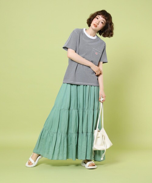 FREAK'S STORE（フリークスストア）の「Danton/ダントン CREW POCKET TEE/クルーポケットティー(半袖ポケットTシャツ)（Tシャツ/カットソー・レディース・ネイビー・34/36）」の6枚目の写真