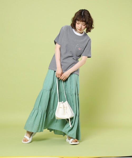 FREAK'S STORE（フリークスストア）の「Danton/ダントン CREW POCKET TEE/クルーポケットティー(半袖ポケットTシャツ)（Tシャツ/カットソー・レディース・ネイビー・34/36）」の5枚目の写真