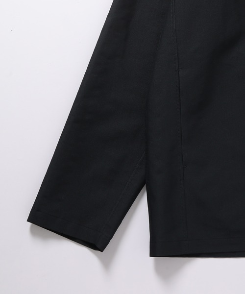 ADAM ET ROPE'（アダムエロペ）の「【吸水速乾/超軽量】ルーズシルエット オープンカラーシャツ/セットアップ対応（シャツ/ブラウス・メンズ・ブラック・S/M/L/XL/XS）」の4枚目の写真