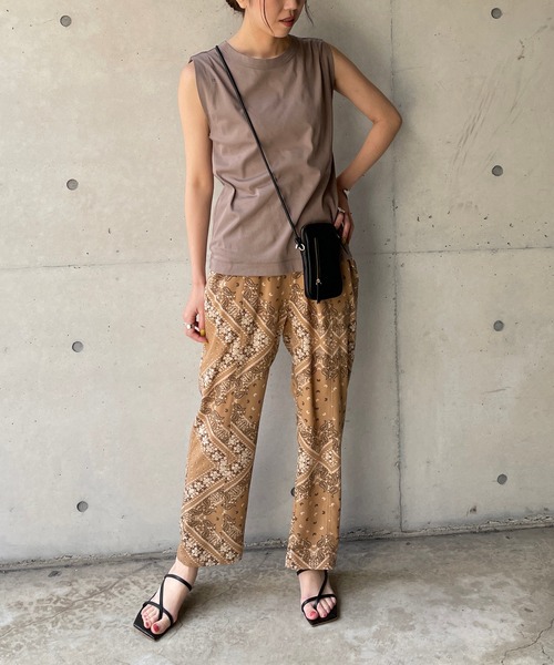 CAPRICIEUX LE'MAGE（カプリシューレマージュ）の「CAPフレンチBOX Tシャツ（Tシャツ/カットソー・レディース・ホワイト/ブラック/グレー/モカ/パープル・FREE）」の15枚目の写真