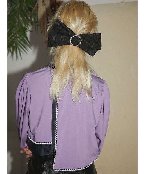 PAMEO POSE（パメオポーズ）の「Olga Bow Valletta（ブローチ/コサージュ・レディース・ブラック/ピンク/グリーン・FREE）」の10枚目の写真