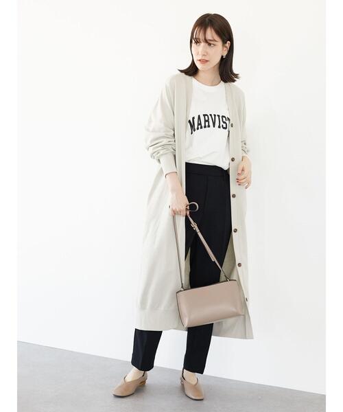 Green　Parks（グリーンパークス）の「カットロングカーデ＊（カーディガン/ボレロ・レディース・ライトグレー/ベージュ/グリーン・FREE）」の19枚目の写真