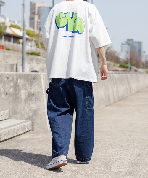 kutir（クティール）の「ロゴアソートビッグTシャツ（Tシャツ/カットソー・メンズ・ホワイト/ライトブルー/オフホワイト/ブラック/オレンジ/ダークブルー・MEDIUM/LARGE）」の9枚目の写真