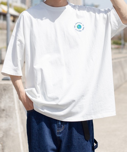 kutir（クティール）の「ロゴアソートビッグTシャツ（Tシャツ/カットソー・メンズ・ホワイト/ライトブルー/オフホワイト/ブラック/オレンジ/ダークブルー・MEDIUM/LARGE）」の12枚目の写真