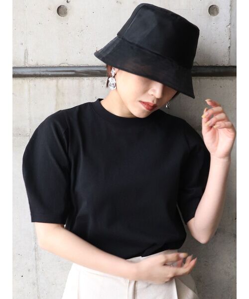 MURUA（ムルーア）の「ボリュームスリーブトップス（Tシャツ/カットソー・レディース・ホワイト/ブラック/ベージュ/グリーン・FREE）」の3枚目の写真