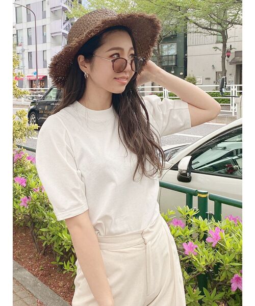 MURUA（ムルーア）の「ボリュームスリーブトップス（Tシャツ/カットソー・レディース・ホワイト/ブラック/ベージュ/グリーン・FREE）」の5枚目の写真