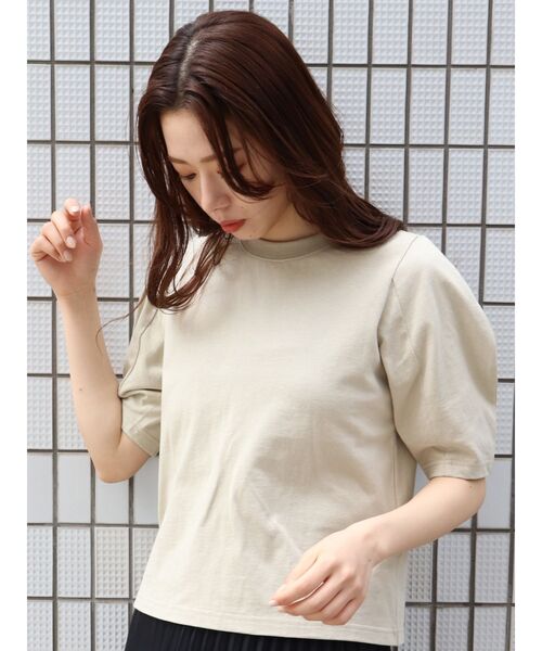 MURUA（ムルーア）の「ボリュームスリーブトップス（Tシャツ/カットソー・レディース・ホワイト/ブラック/ベージュ/グリーン・FREE）」の12枚目の写真