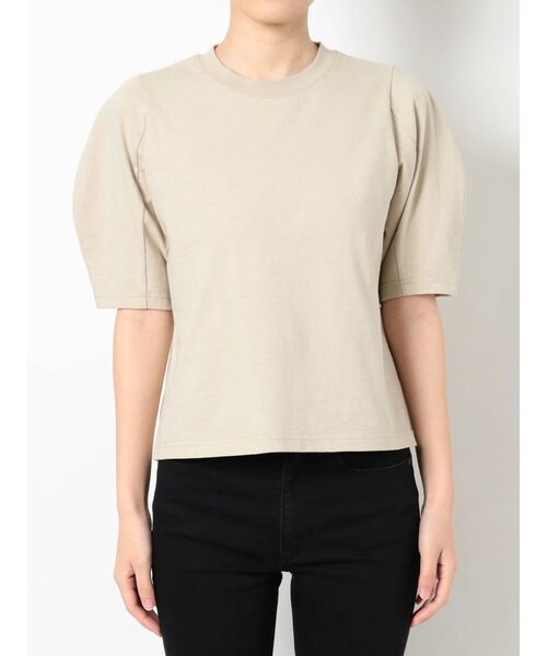 MURUA（ムルーア）の「ボリュームスリーブトップス（Tシャツ/カットソー・レディース・ホワイト/ブラック/ベージュ/グリーン・FREE）」の17枚目の写真