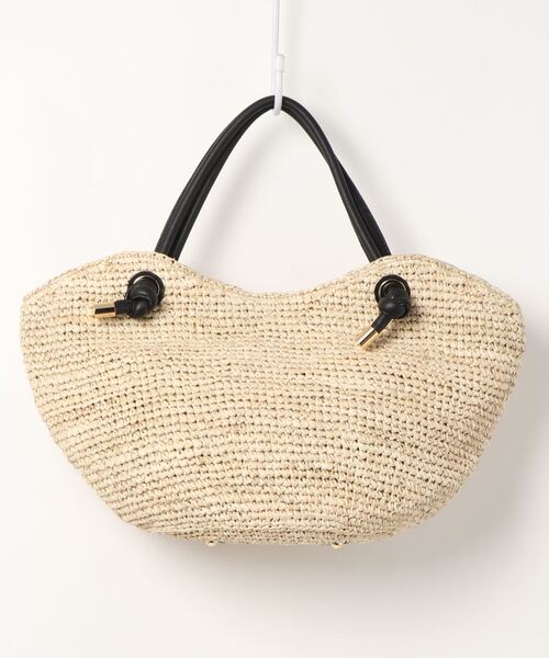 OUVRAGE CLASSE（ウヴラージュクラス）の「【VIOLAd’ORO／ヴィオラドーロ】ラフィネ×牛革カゴバック（ハンドバッグ・レディース・ナチュラル・FREE）」の5枚目の写真