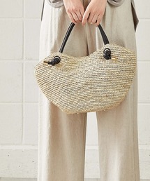 【VIOLAd’ORO／ヴィオラドーロ】ラフィネ×牛革カゴバック