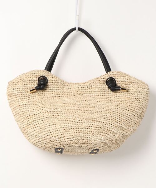 OUVRAGE CLASSE（ウヴラージュクラス）の「【VIOLAd’ORO／ヴィオラドーロ】ラフィネ×牛革カゴバック（ハンドバッグ・レディース・ナチュラル・FREE）」の3枚目の写真