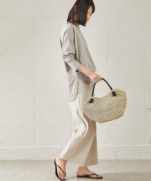 OUVRAGE CLASSE（ウヴラージュクラス）の「【VIOLAd’ORO／ヴィオラドーロ】ラフィネ×牛革カゴバック（ハンドバッグ・レディース・ナチュラル・FREE）」の16枚目の写真