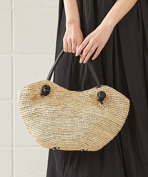 OUVRAGE CLASSE（ウヴラージュクラス）の「【VIOLAd’ORO／ヴィオラドーロ】ラフィネ×牛革カゴバック（ハンドバッグ・レディース・ナチュラル・FREE）」の20枚目の写真