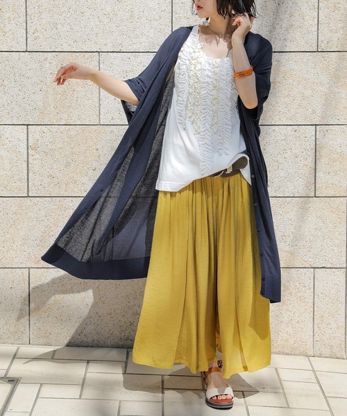 osharewalker（オシャレウォーカー）の「【廃盤】『ボリュームレースフリルタンク』（タンクトップ・レディース・ブラック/オフホワイト/グリーン/ピンク・2/1）」の6枚目の写真