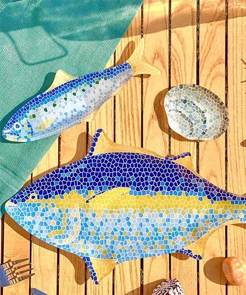 DULTON(ダルトン)の「GLASS FISHERY PLATE SARDINE/ガラスフィッシャリープレート サーディン(食器・メンズ・その他・FREE)」の3枚目の写真