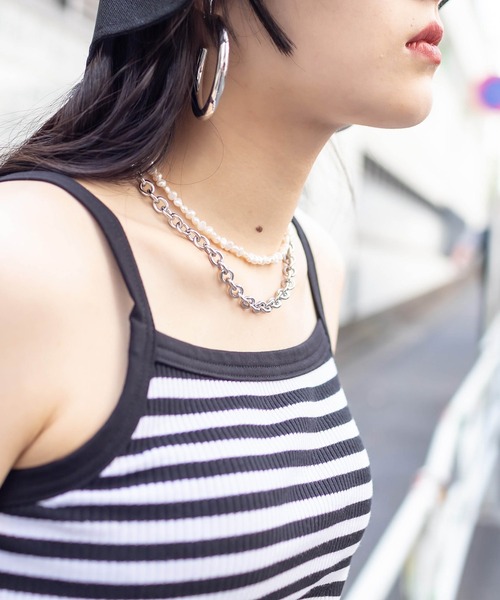 RASVOA（ラスボア）の「シルバーチェーンマンテルネックレス（ネックレス・レディース・シルバー・FREE）」の7枚目の写真