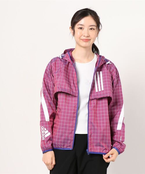adidas（アディダス）｜レディースのナイロンジャケット（ピンク