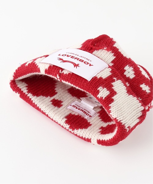 UNFOLLOW（アンフォロー）の「【Charles Jeffrey LOVERBOY 】LOVERBOY BEANIE（ニットキャップ/ビーニー・メンズ・レッド・FREE）」の3枚目の写真