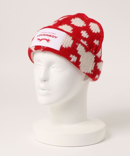 UNFOLLOW（アンフォロー）の「【Charles Jeffrey LOVERBOY 】LOVERBOY BEANIE（ニットキャップ/ビーニー・メンズ・レッド・FREE）」の8枚目の写真