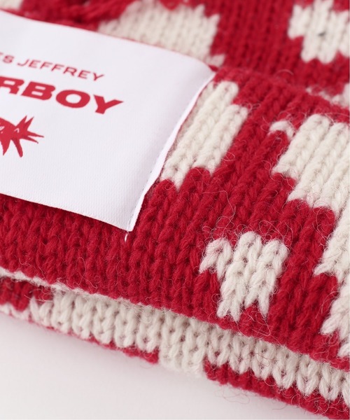 UNFOLLOW（アンフォロー）の「【Charles Jeffrey LOVERBOY 】LOVERBOY BEANIE（ニットキャップ/ビーニー・メンズ・レッド・FREE）」の5枚目の写真