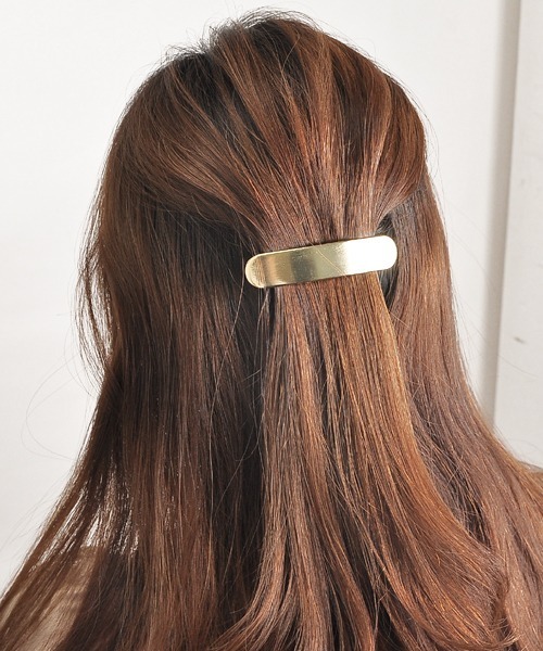 Resonance Select Select シンプル メタルバレッタ バレッタ ヘアクリップ Tone Goods トーンセレクトグッズ のファッション