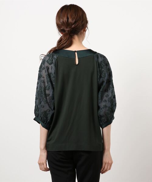 ライチ(ライチ)の「aurea/dr211-013 TOPS(シャツ/ブラウス・レディース・ブラック/グリーン・FREE)」の10枚目の写真