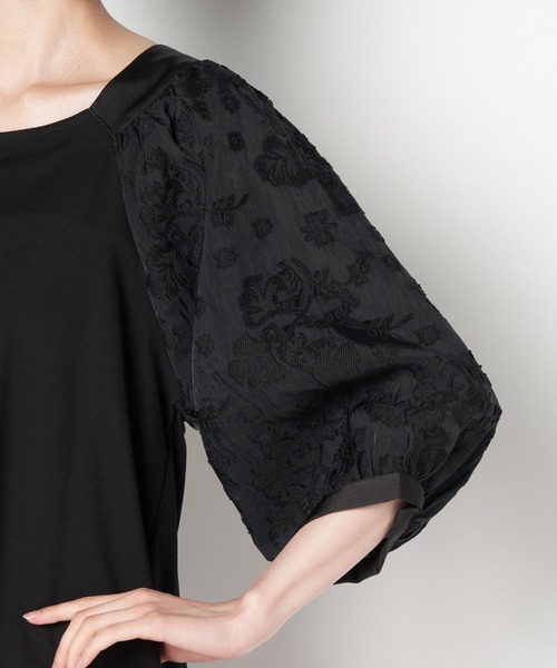 ライチ(ライチ)の「aurea/dr211-013 TOPS(シャツ/ブラウス・レディース・ブラック/グリーン・FREE)」の6枚目の写真