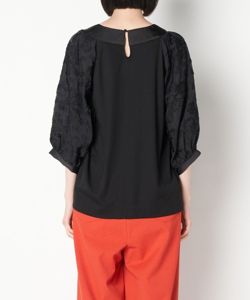 ライチ(ライチ)の「aurea/dr211-013 TOPS(シャツ/ブラウス・レディース・ブラック/グリーン・FREE)」の5枚目の写真