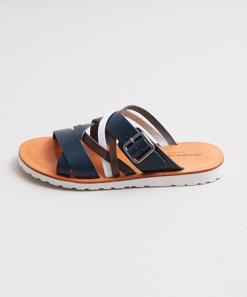 alfredoBANNISTER(アルフレッドバニスター)の「【定番】マルチクロス レザーサンダル(サンダル・メンズ・ネイビー/ブラック/ダークブラウン/レッド・41/43/40/42/39)」の21枚目の写真