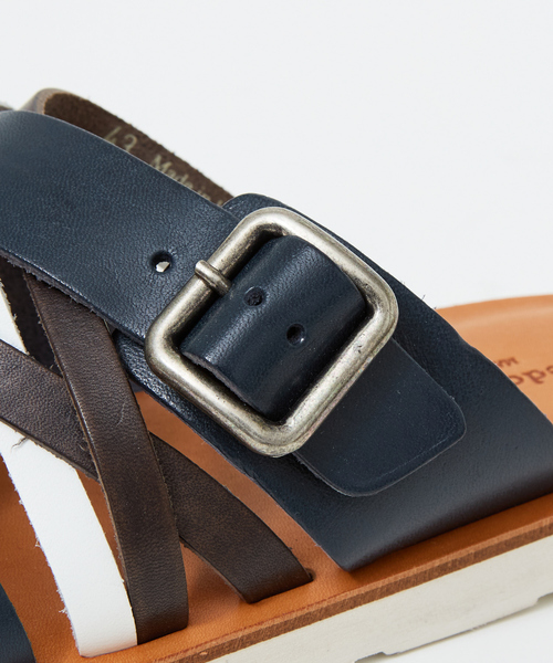 alfredoBANNISTER(アルフレッドバニスター)の「【定番】マルチクロス レザーサンダル(サンダル・メンズ・ネイビー/ブラック/ダークブラウン/レッド・41/43/40/42/39)」の18枚目の写真