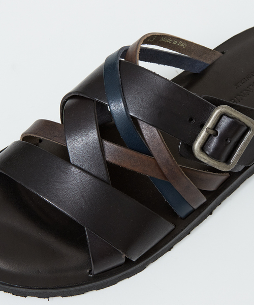 alfredoBANNISTER(アルフレッドバニスター)の「【定番】マルチクロス レザーサンダル(サンダル・メンズ・ネイビー/ブラック/ダークブラウン/レッド・41/43/40/42/39)」の15枚目の写真