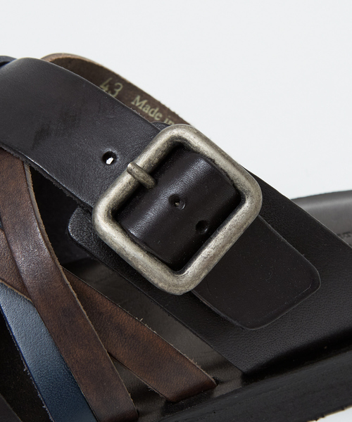 alfredoBANNISTER(アルフレッドバニスター)の「【定番】マルチクロス レザーサンダル(サンダル・メンズ・ネイビー/ブラック/ダークブラウン/レッド・41/43/40/42/39)」の14枚目の写真