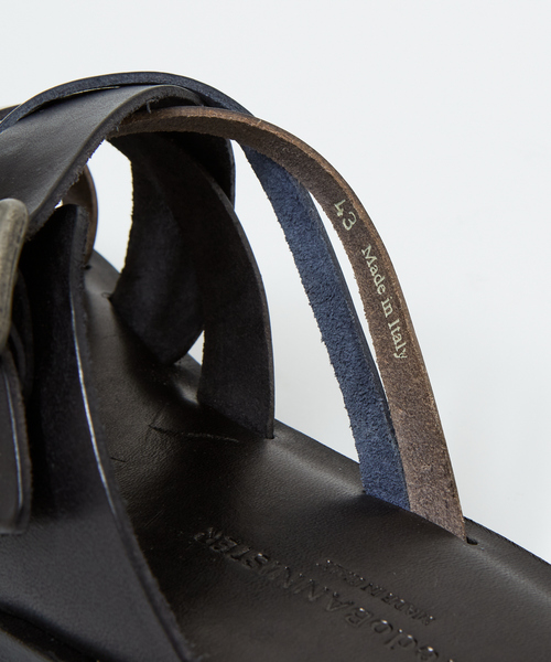 alfredoBANNISTER(アルフレッドバニスター)の「【定番】マルチクロス レザーサンダル(サンダル・メンズ・ネイビー/ブラック/ダークブラウン/レッド・41/43/40/42/39)」の13枚目の写真