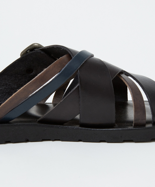 alfredoBANNISTER(アルフレッドバニスター)の「【定番】マルチクロス レザーサンダル(サンダル・メンズ・ネイビー/ブラック/ダークブラウン/レッド・41/43/40/42/39)」の12枚目の写真