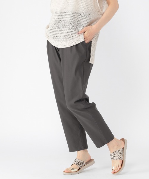 studio CLIP（スタディオクリップ）の「ハイストレッチスリムテーパードパンツ[プラスサイズあり]（その他パンツ・レディース・ブラック/ライトブルー/カーキ/ライトグレー・MEDIUM/XXX-LARGE/X-LARGE/SMALL/XX-LARGE/LARGE）」の2枚目の写真