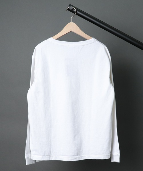 Champion（チャンピオン）の「【 Champion / チャンピオン 】T1011  L/S T-SHIRT WITH POCKET MADE IN USA  ポケットロングスリーブTシャツ C5P401（Tシャツ/カットソー・メンズ・ホワイト/ブラック/グレー/モスグリーン/グリーン/ネイビー・MEDIUM/LARGE/X-LARGE）」の19枚目の写真