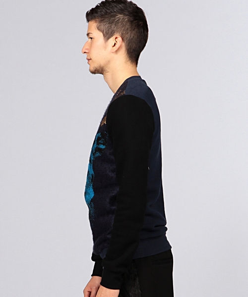 EN ROUTE（アンルート）の「YOSHIO KUBO  DEER SWEAT（Tシャツ/カットソー・メンズ・ネイビー・3/2）」の5枚目の写真