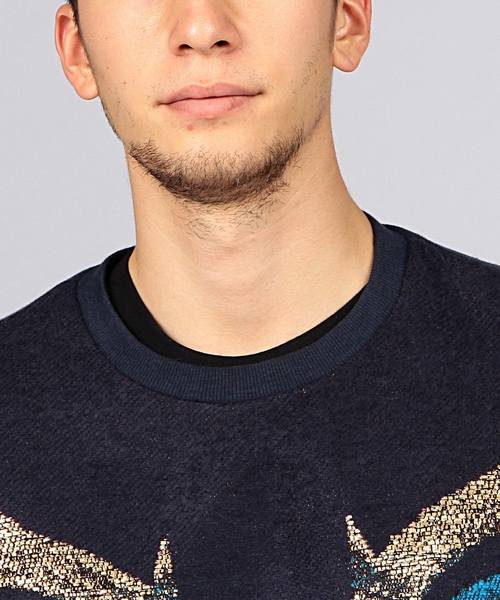 EN ROUTE（アンルート）の「YOSHIO KUBO  DEER SWEAT（Tシャツ/カットソー・メンズ・ネイビー・3/2）」の7枚目の写真